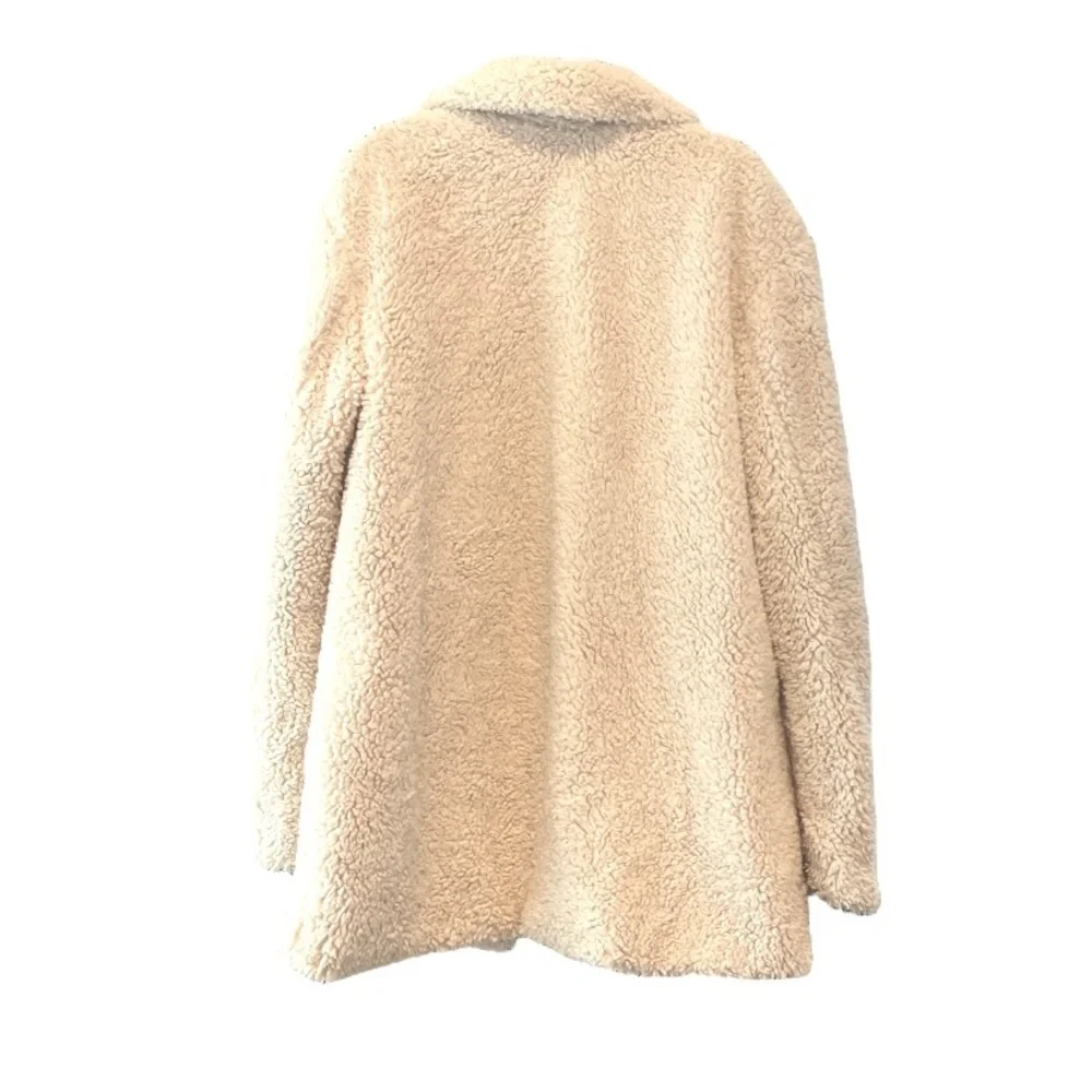 ‼️ SALE ‼️ H&M Cream Teddy Coat - Picture 7 of 10
